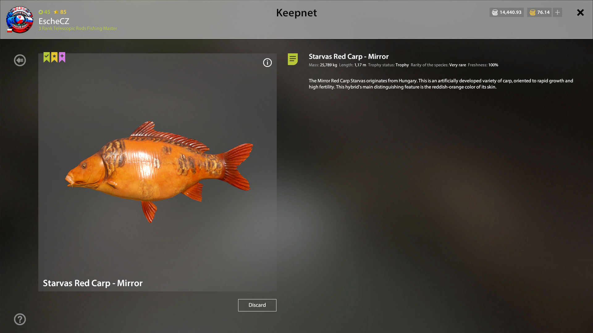 Starvas Red Carp - Mirror | Poland | Bottom Fishing