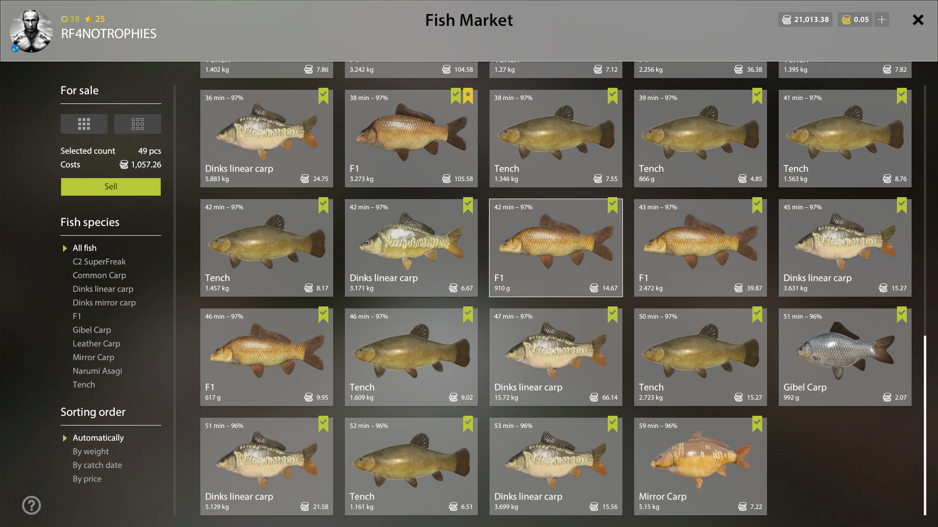 F1 | International | Bottom Fishing
