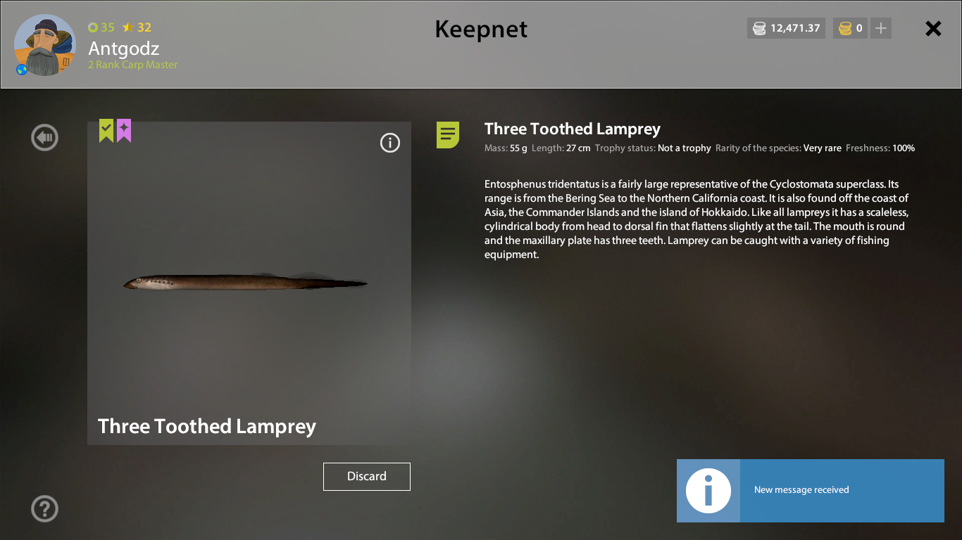 Three Toothed Lamprey | Other Countries | Bottom Fishing