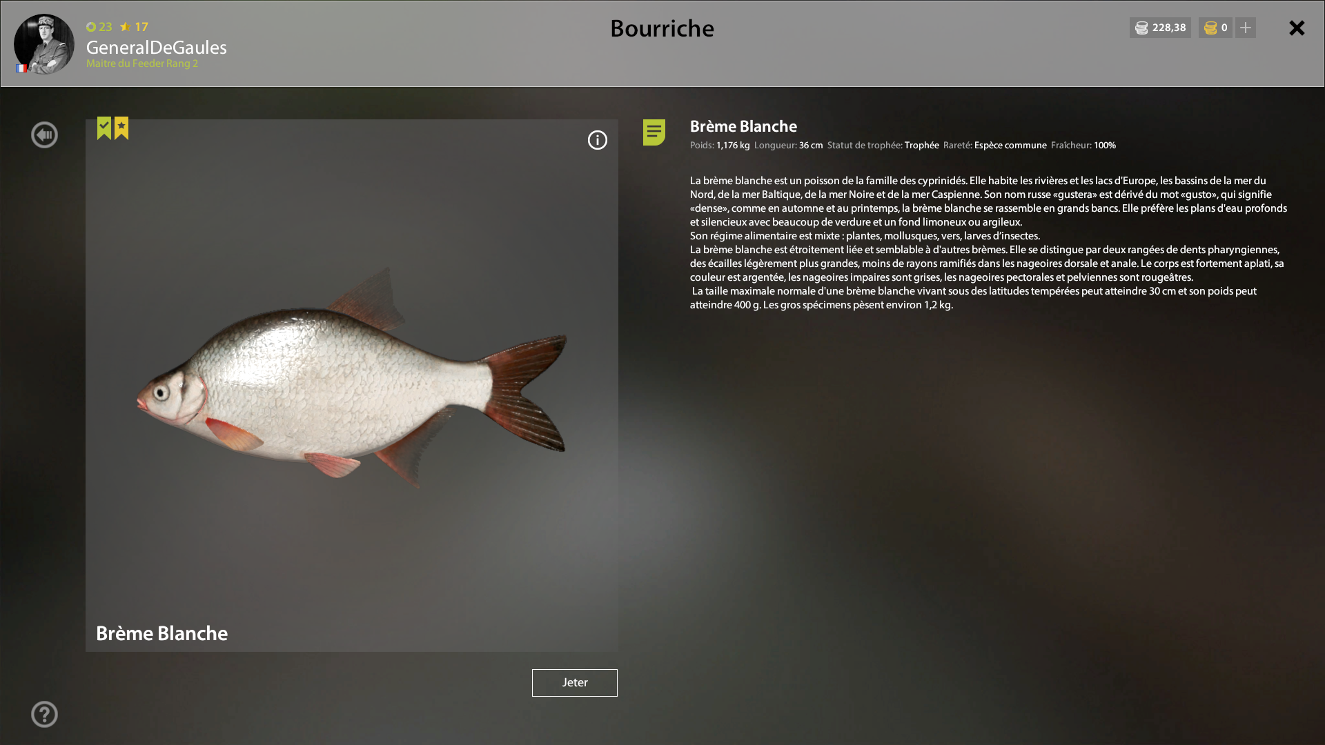 White-eye Bream | France | Bottom Fishing