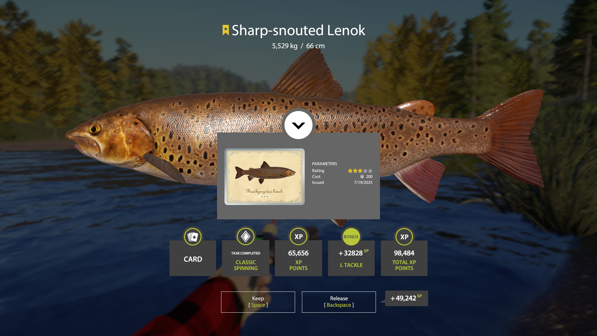 Sharp-snouted Lenok | Other Countries | Spinning